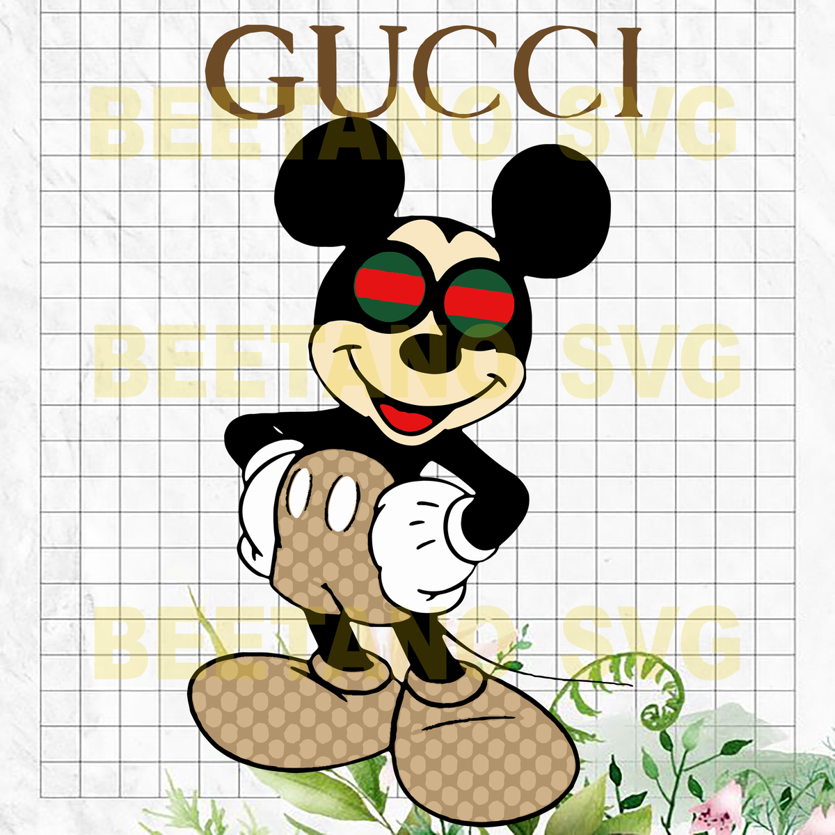 Download Mickey Mouse Gucci High Quality Svg Cut Files Best For Unique Craft Beetanosvg Scalable Vector Graphics SVG, PNG, EPS, DXF File