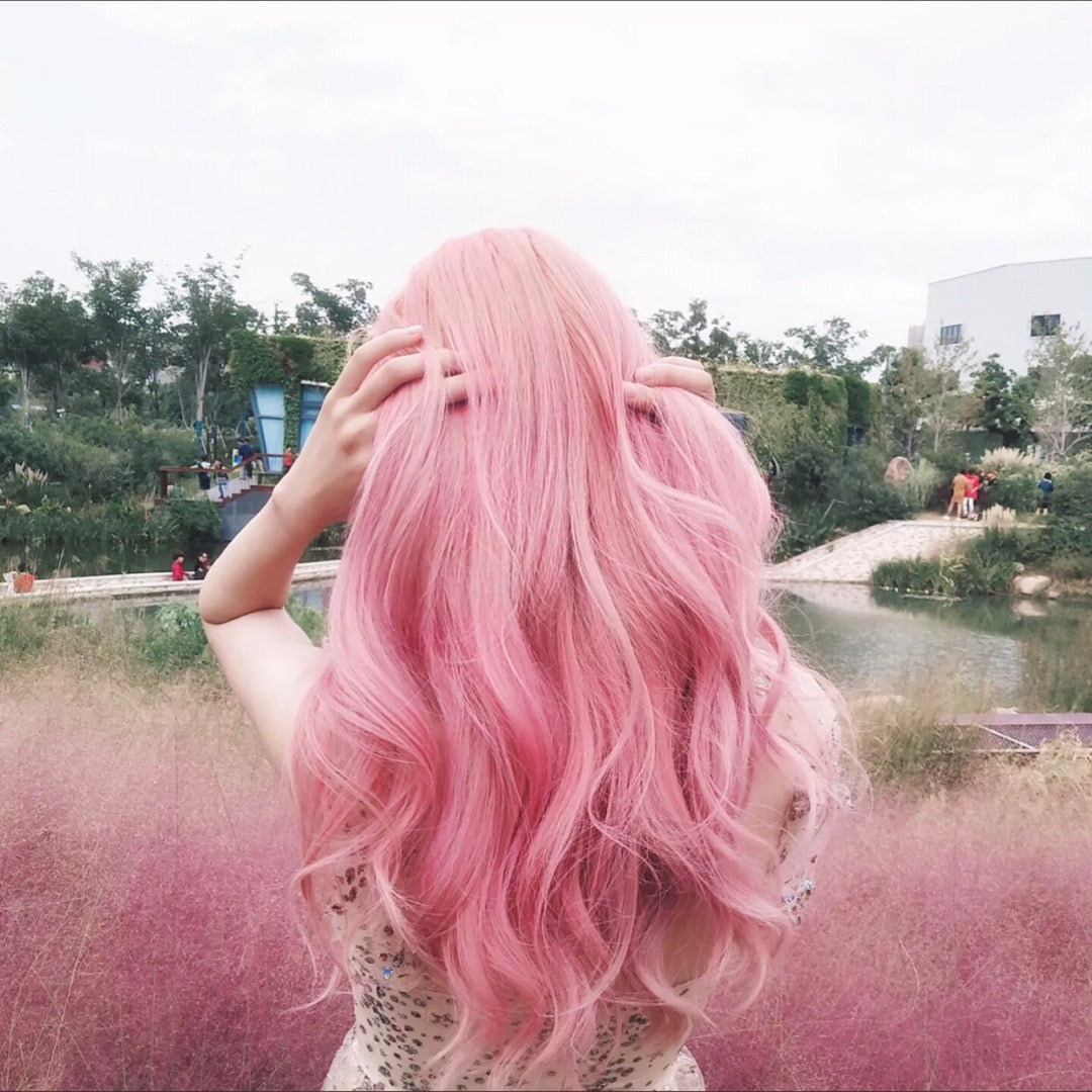 pastel pink hair tumblr