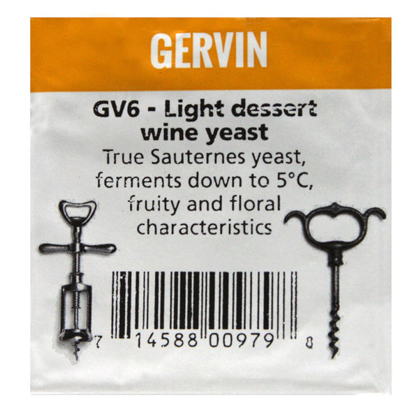 GV6 Gervin Light Dessert Wine Yeast