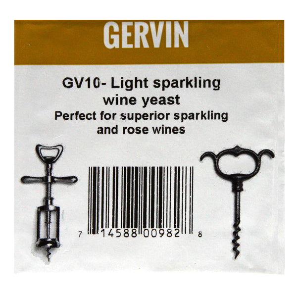 GV10 Gervin Light Sparkling Wine Yeast by Muntons
