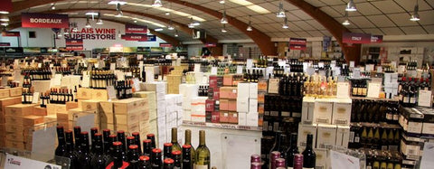 Buying cheap wine in Calais