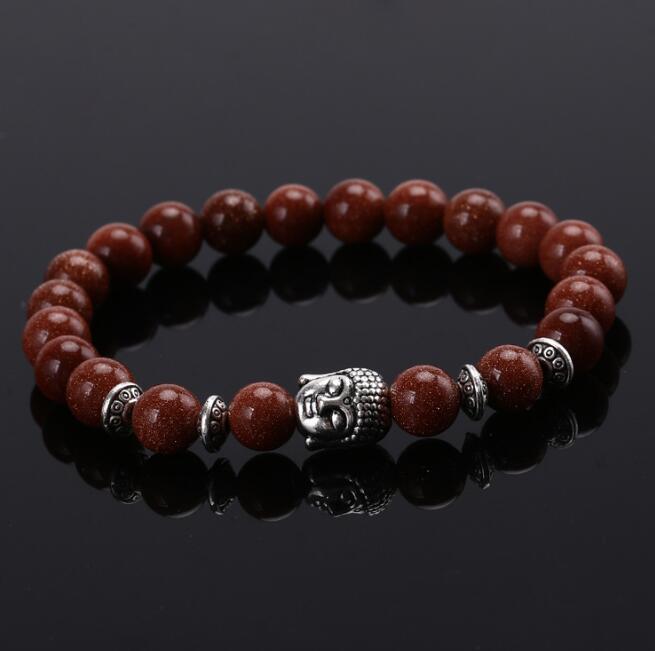 Natural Stone Buddha Bracelet