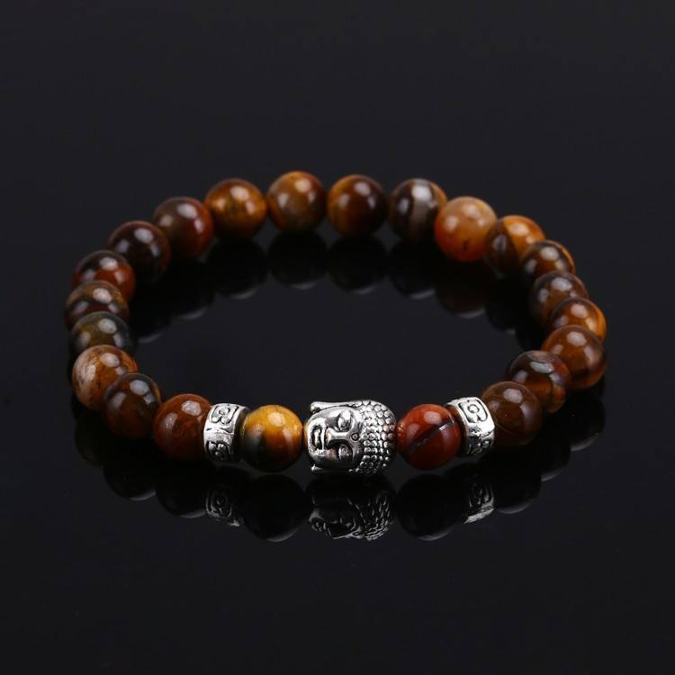 Natural Stone Buddha Bracelet