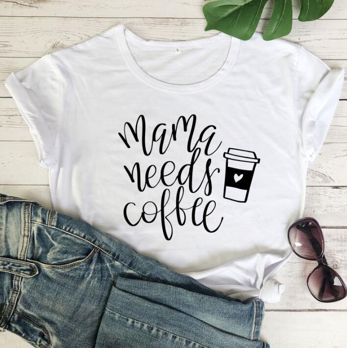 Ladies "Mama Needs Coffee" Graphic Shirt
