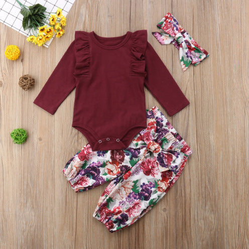 Babies Cute Floral 3pc Matching Outfit