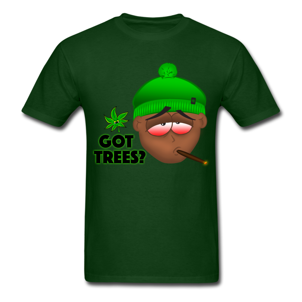 Got Trees Graphic Guys T-Shirt - forest green