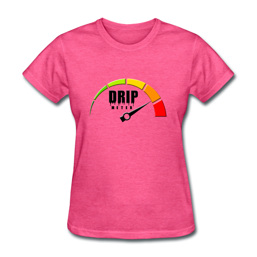 Drip Meter Graphic Ladies T-Shirt - heather pink