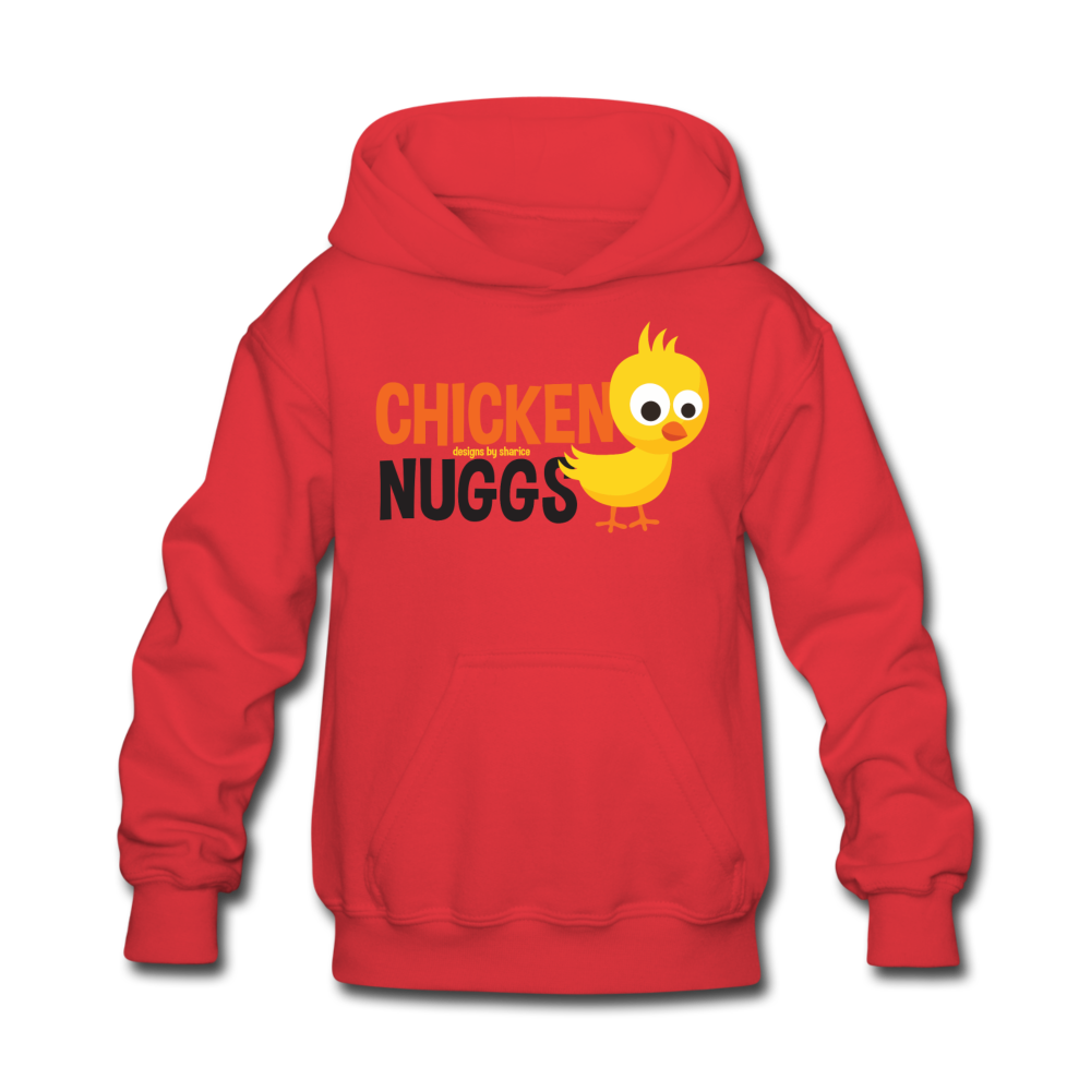 Chicken Nuggs Kids' Hoodie - red
