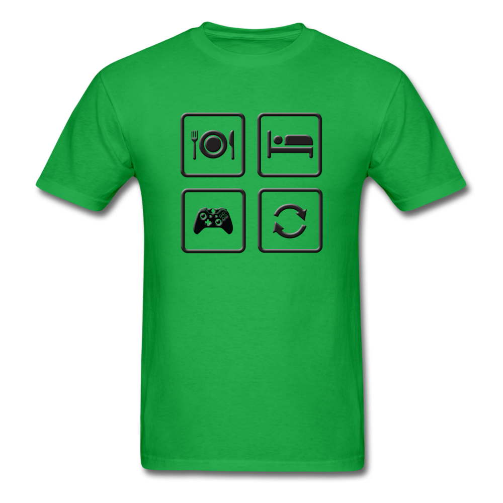 Game Repeat Guys T-Shirt - bright green