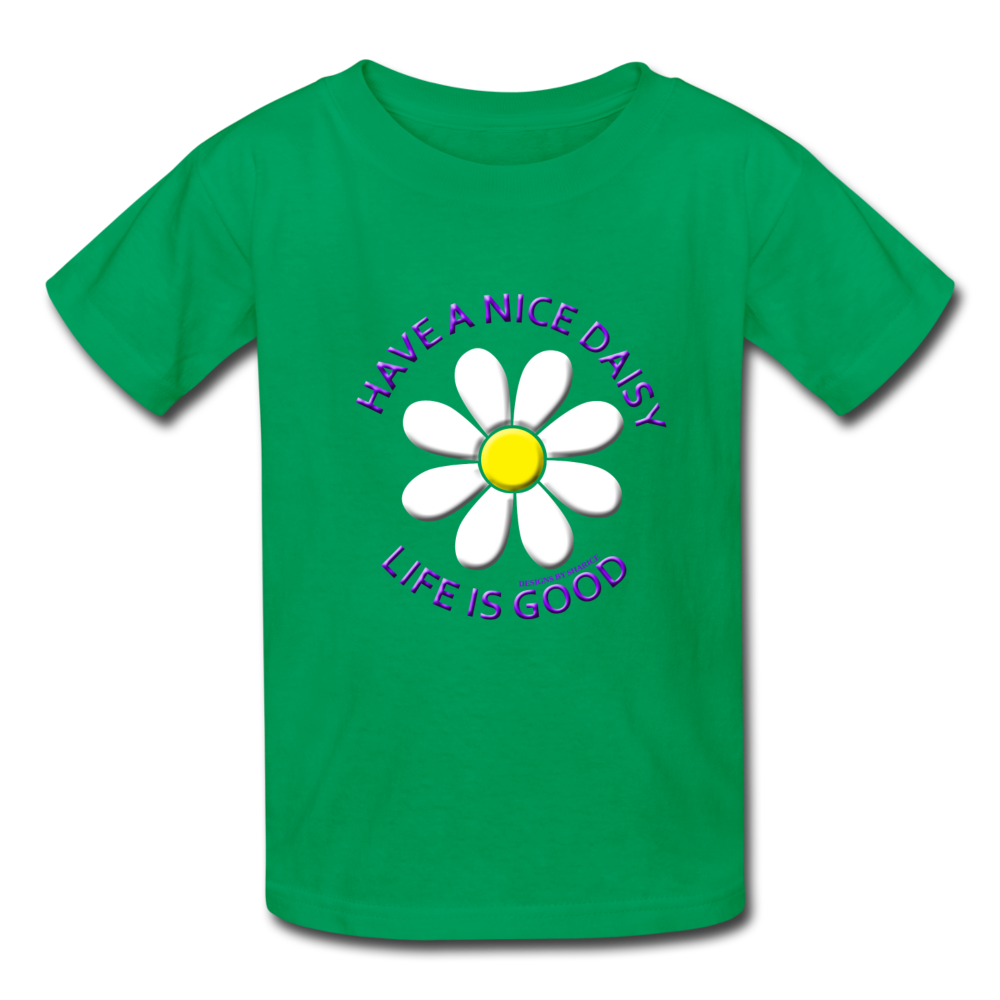 Have A Nice Daisy Kids' T-Shirt - kelly green