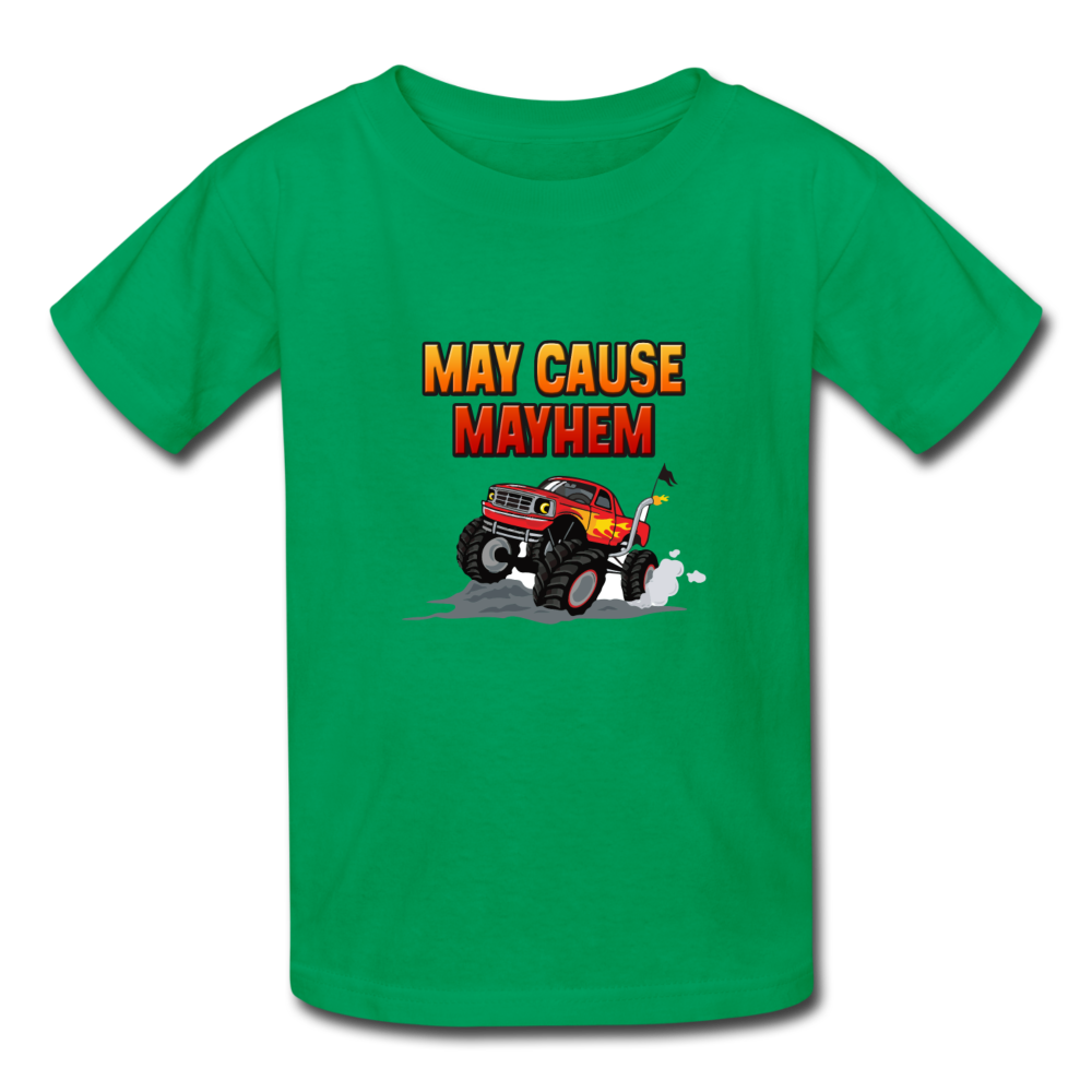 May Cause Mayhem Kids' T-Shirt - kelly green