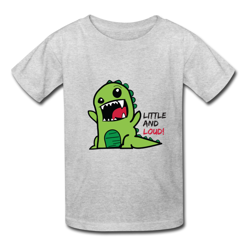 Little & Loud Kids' T-Shirt - heather gray