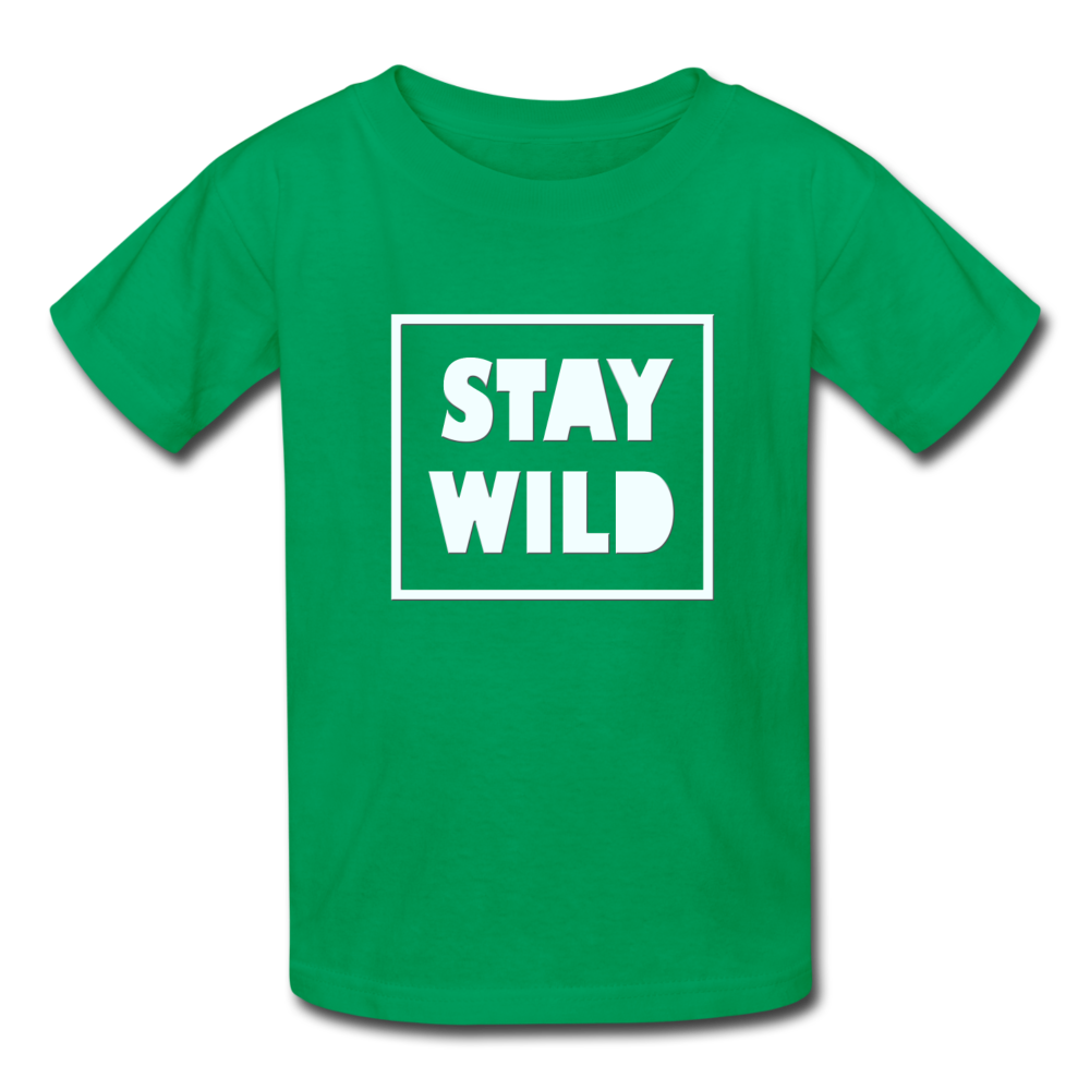 Stay Wild Kids' T-Shirt - kelly green