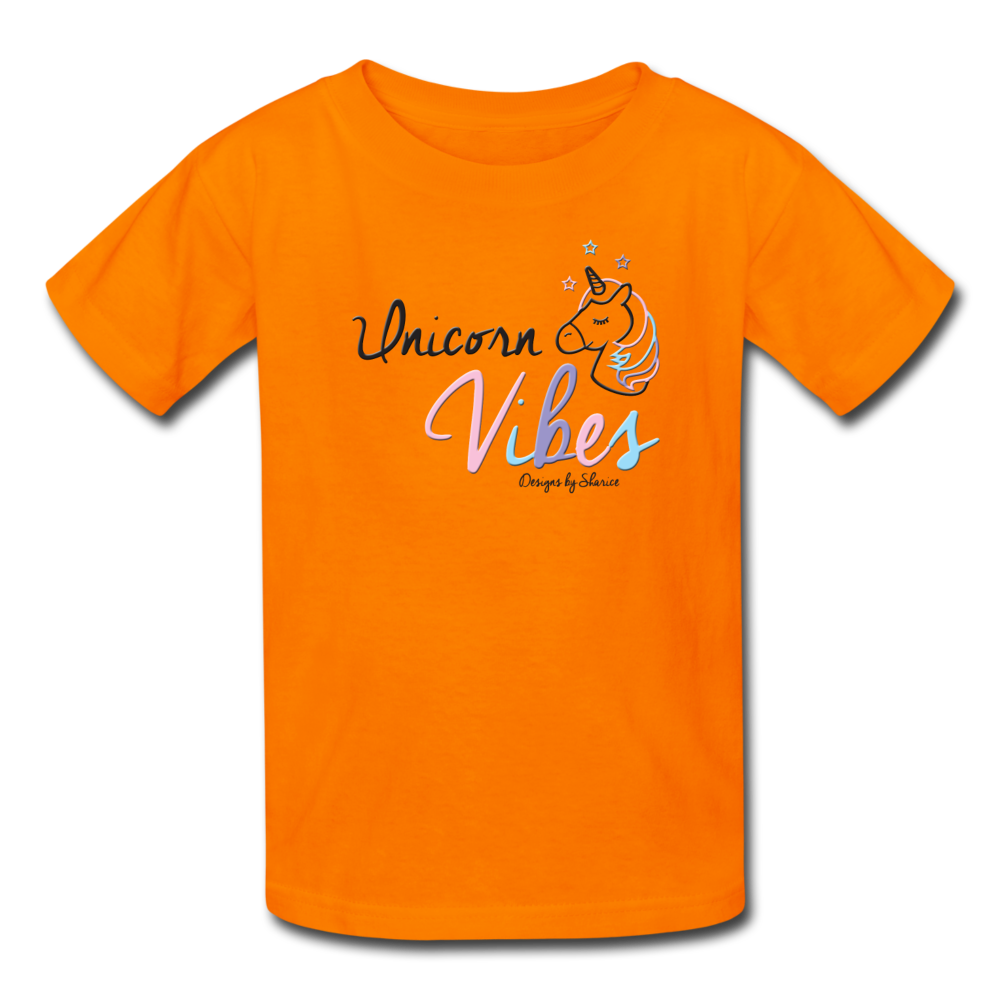 Unicorn Vibes Kids' T-Shirt - orange