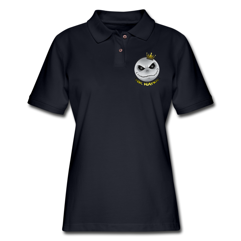 InkNation Branded Ladies Polo Shirt - midnight navy