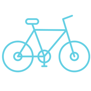 line drawing of bicycle
