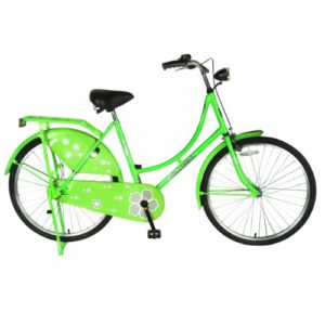 Green girls bicycle