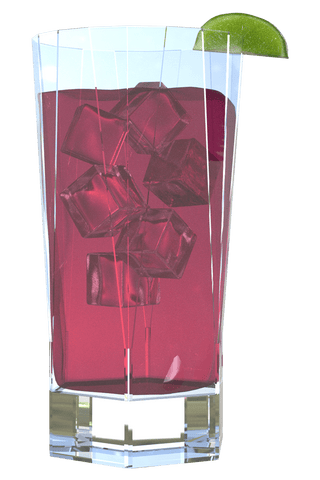 3D Render of AVEC Vodka Cranberry