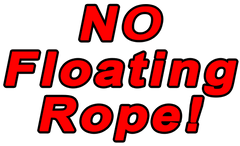 Floating rope for anchoring a boat