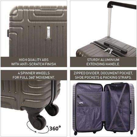 hard shell luggage with pocket