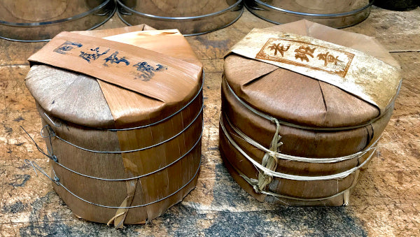 Bundles of Puer Tea