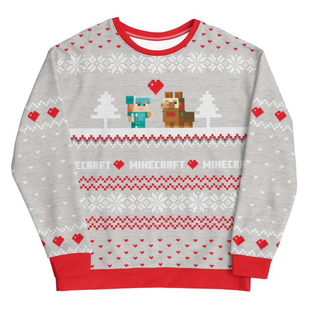 vela fábrica lo mismo Minecraft Llama Sweater Unisex Crew Neck Sweatshirt | Official Minecraft  Shop