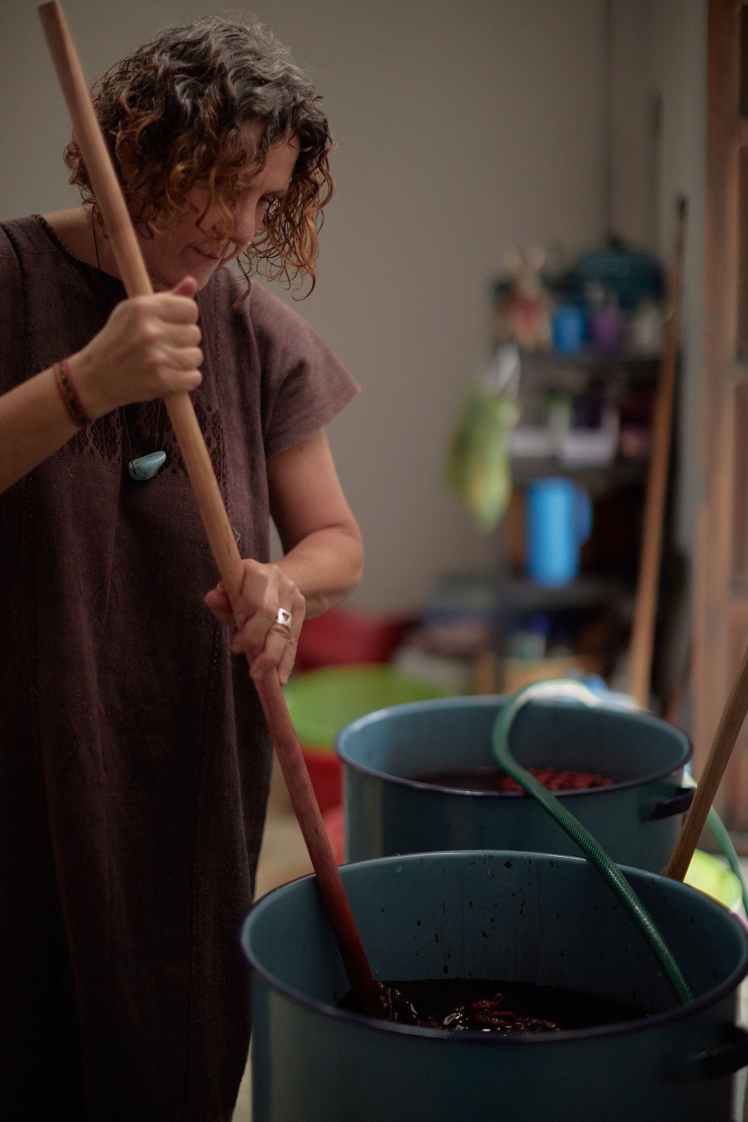Dyed in the wool — natural dyes are an essential part of Maddalena's practise