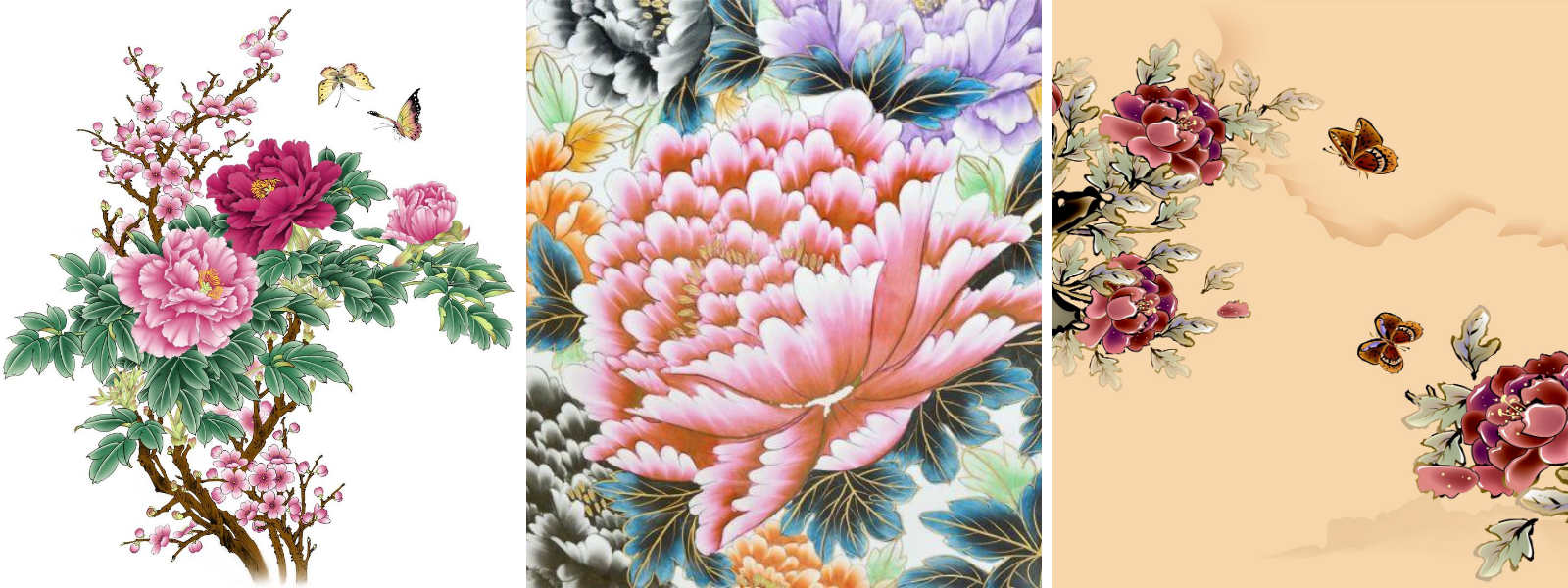 Peinture Chinoise Fleurs