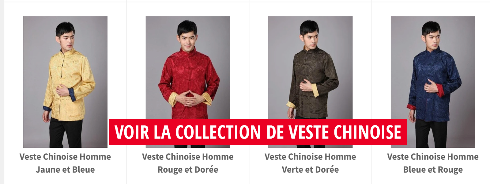 Collection de veste chinoise