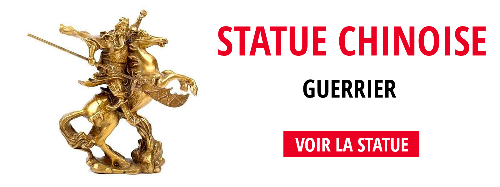 Statue guerrier chinois