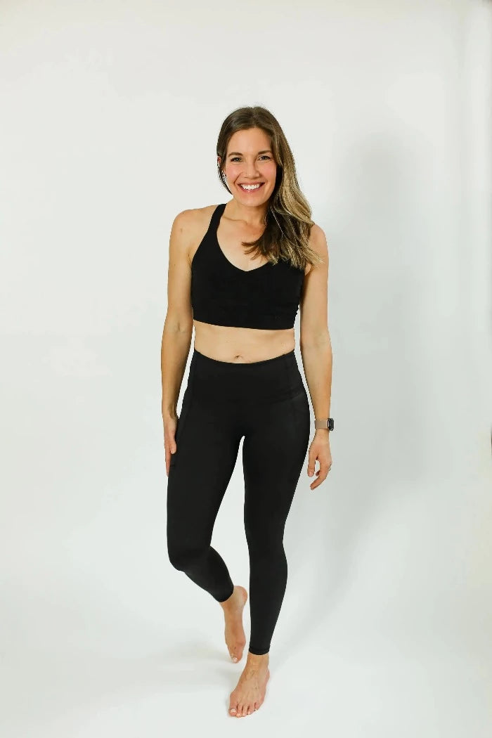 Maternity to Postpartum Active Leggings - Black