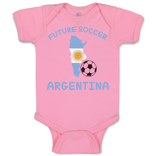 Custom Baby Bodysuit Future Soccer Player Argentina Cotton Boy & Girl Clothes 