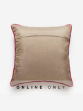 Westside Home Pink Faux-Fur Polka Dot Cushion Cover