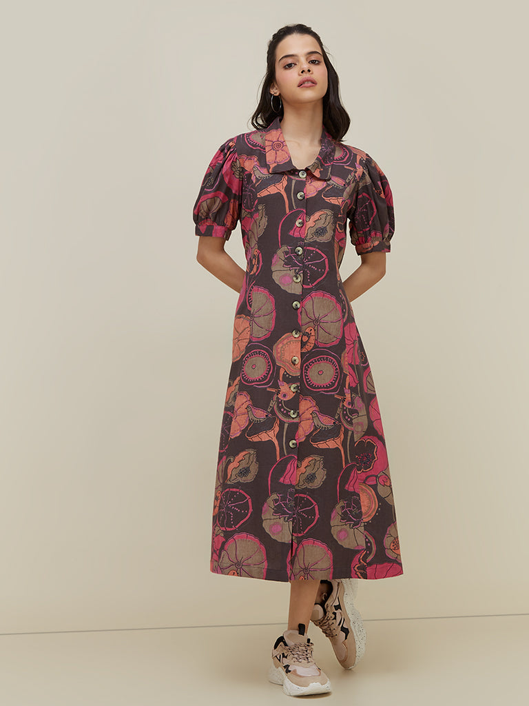 Bombay Paisley Multicoloured Floral Dress