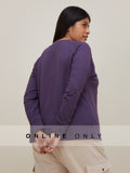 Sassy Soda Curves Purple Sweatshirt