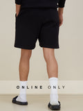Studiofit Black Relaxed-Fit Shorts