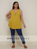 Gia Curves Mustard Top