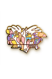 Birds of a Feather Pin by Dapper Day for Tatyana