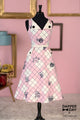 Brigit Fit & Flare Dress in Wonderland Print