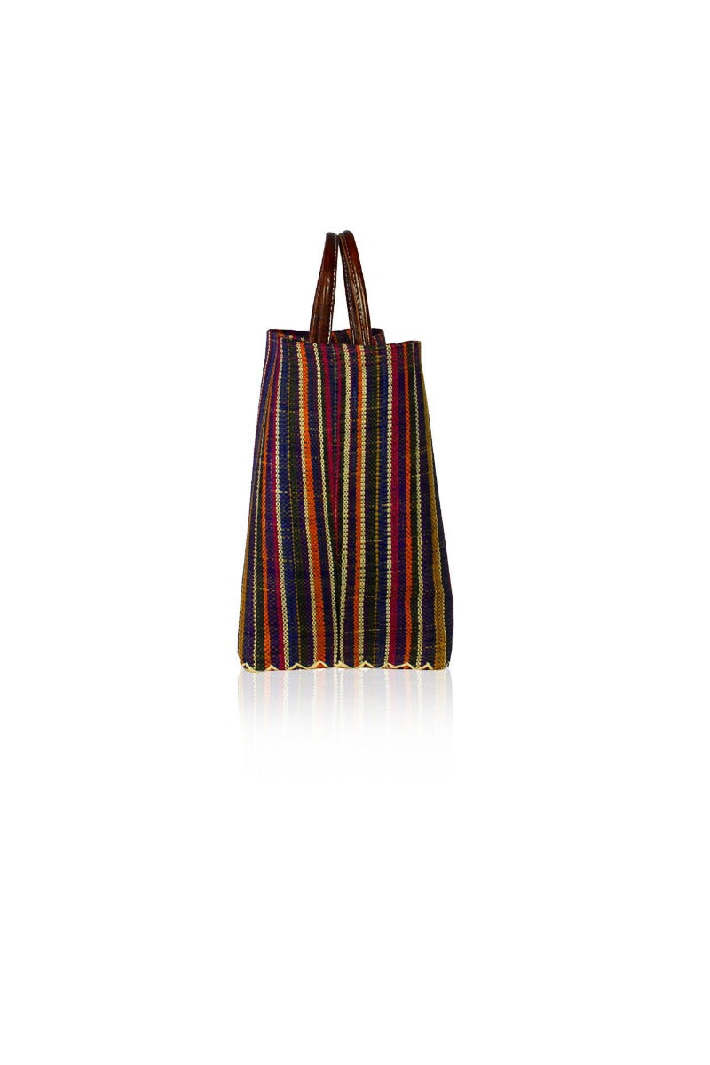 Stripe Tote Bag- Designer Handbags for Women | Beach Bags & Straw