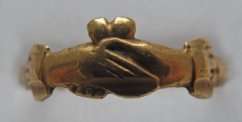 Gold Fede ring, 16th-17th c. 