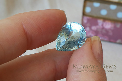 Aquamarine 8.00 ct pear cut