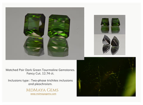 Inclusions in Green Tourmaline