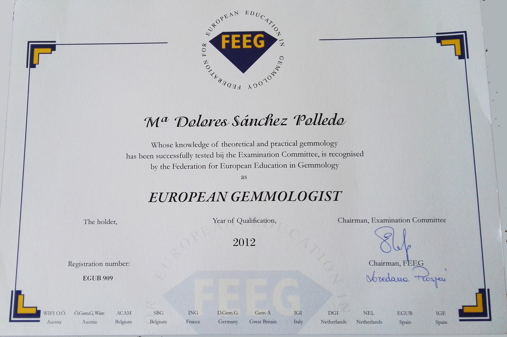Graduate European Gemmologist FEEG