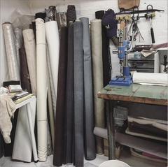 Workspace, fabric rolls
