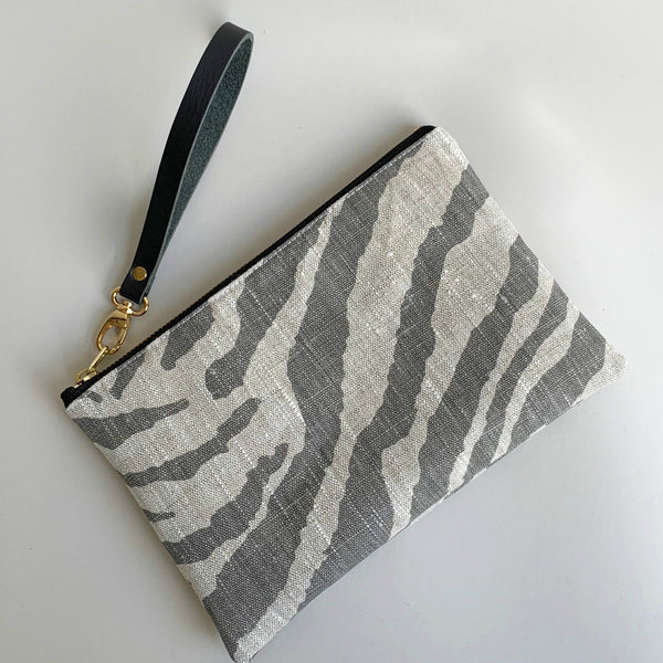 zebra clutch bag