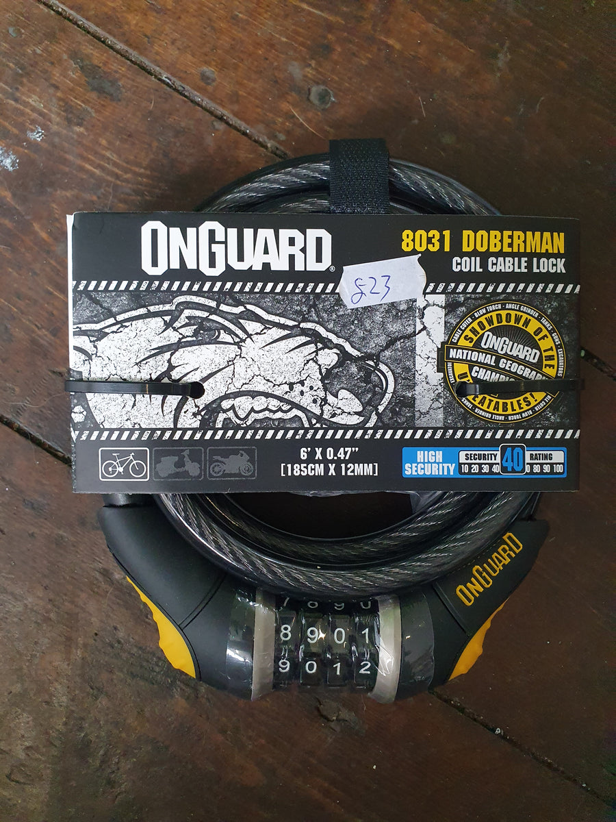 onguard doberman coil cable lock