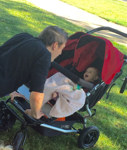 Mountain Buggy Duet stroller push-ups!