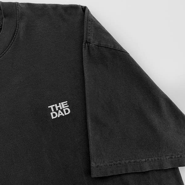 Father's Day 2023 Pre Order: The Dad Pigment Dyed Premium Tee Shirt (Washed Out Black)