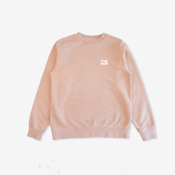 Mother's Day 2023: The Mom Premium Pigment Dyed Crew (Dusty Pink)